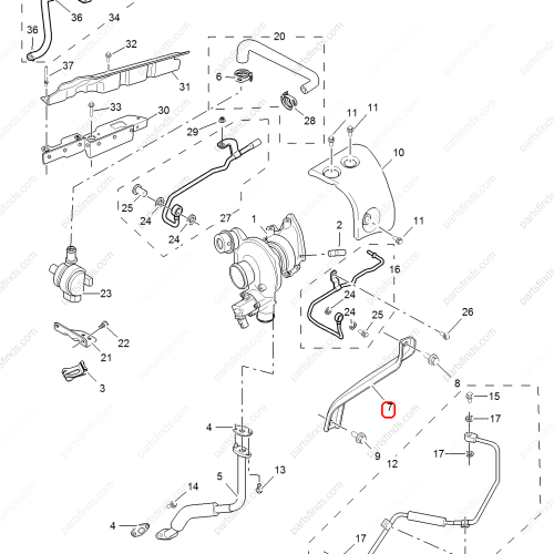 MG Turbocharger bracket OEM 10721571 FOR  RX8 MG HS