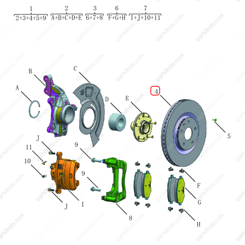 GEELY Brake disc OEM 4048104200 / 6608003300 FOR  OKAVANGO