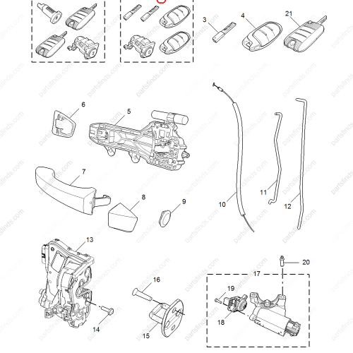 MG Full car lock OEM 10469260 FOR  MG5