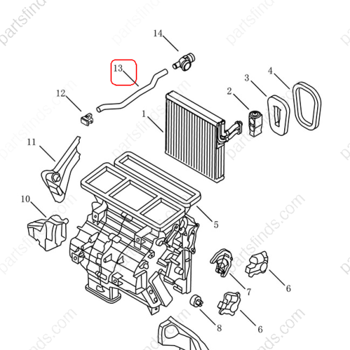 GEELY Air conditioning duct OEM 8020056700 / 8891959716 FOR  Coolray