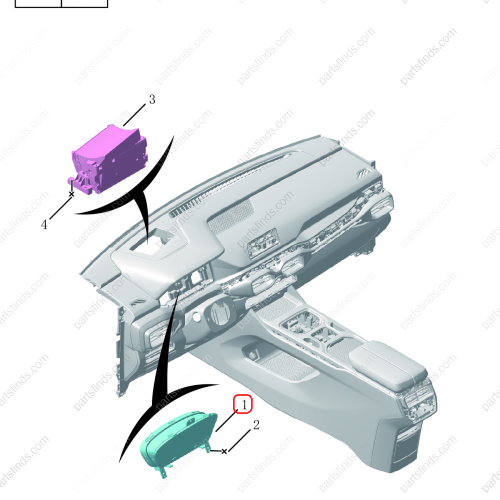 GEELY Combination instrument assembly OEM 7039019800 / 6600041013 FOR  OKAVANGO