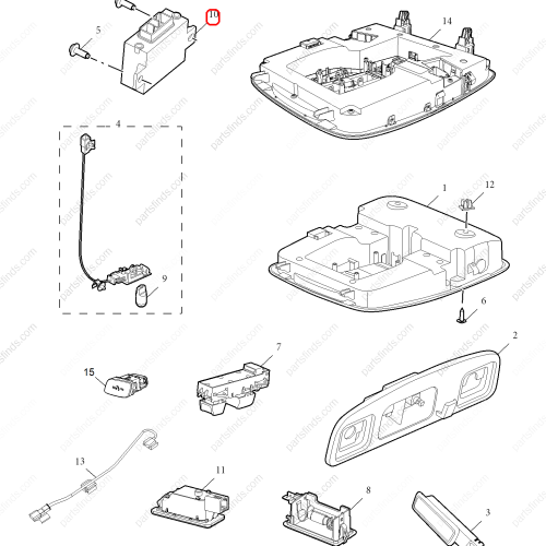 MG Ambient lighting control unit OEM 10637585 FOR  MG HS