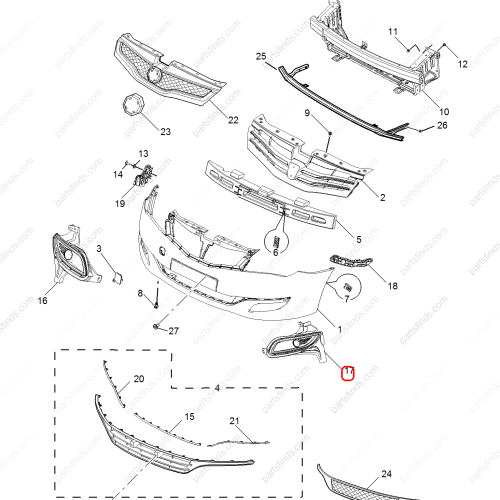 MG Grille Air Intake OEM 10071843 FOR  MG350