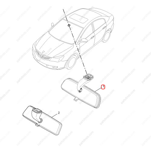 MG Interior mirror OEM K76410CD000ESA FOR  MG350
