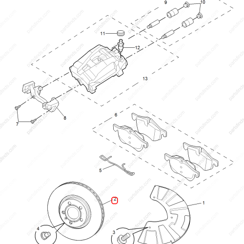 MG Brake disc OEM 10282168 FOR  MG6 MG5 MG GT