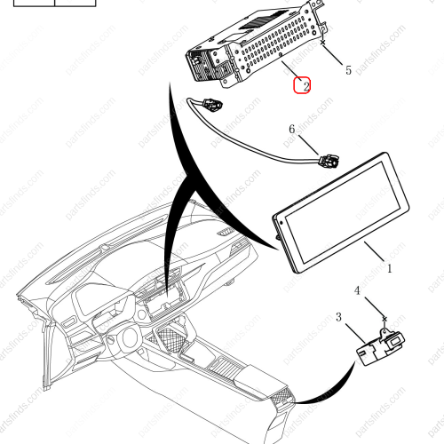 GEELY Multimedia control unit OEM 7079025500 / 1017030902 FOR  Binrui