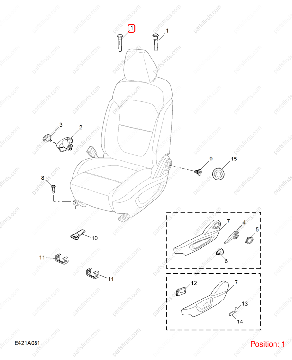 MG Seat headrest guide sleeve OEM 10369481ASA FOR MG ZS RX5