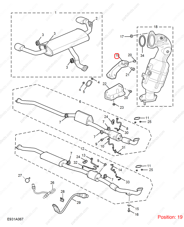 MG Exhaust pipe bracket OEM 10009006 FOR MG HS