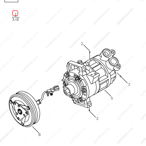 GEELY A/C Compressor OEM 8013010800 / 8889663765 FOR  Coolray Tugella