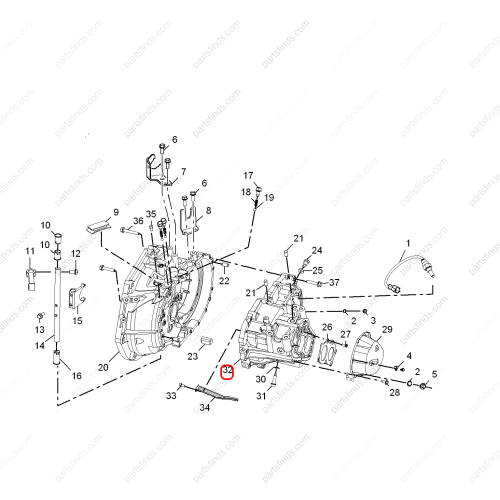 MG Transmission housing OEM 10084548 FOR  MG350 MG5