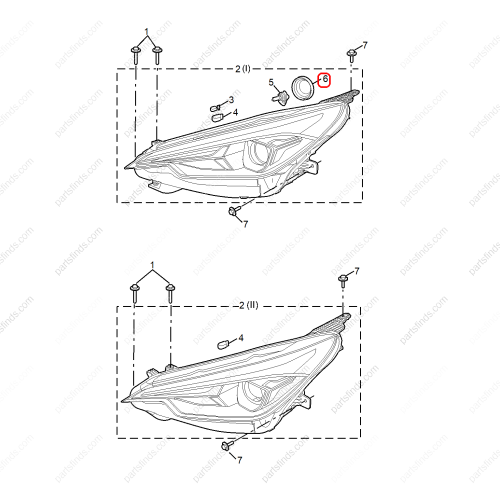 MG Front headlight back cover OEM 11407855 FOR  MG5