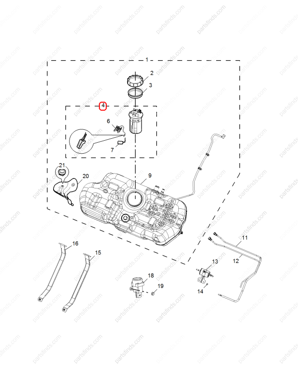 MG Fuel pump assembly OEM 10259938 FOR MG350 MG5