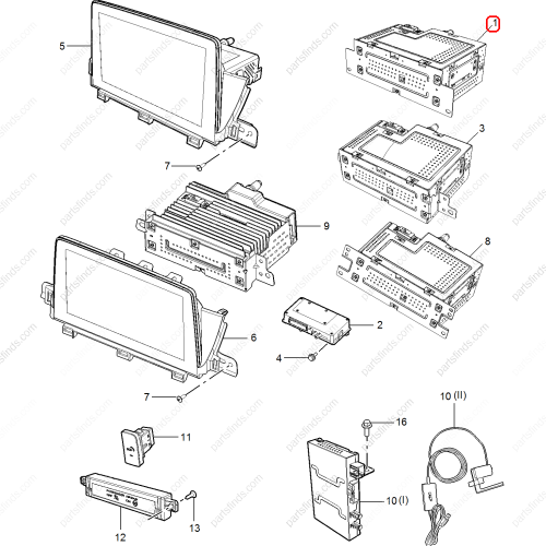 MG Navigation control unit OEM 30136666 FOR  MG HS