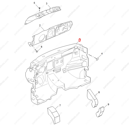 MG Firewall insulation cotton OEM 10468407 FOR  MG6