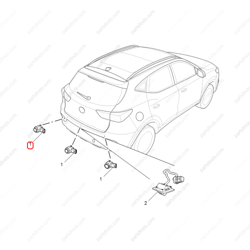 MG Parking Sensor OEM 10272440JSJ FOR  MG ZS