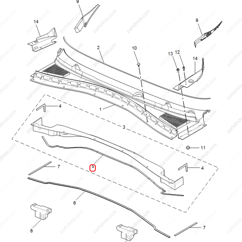 MG Rubber strip OEM 10513507 FOR  MG HS