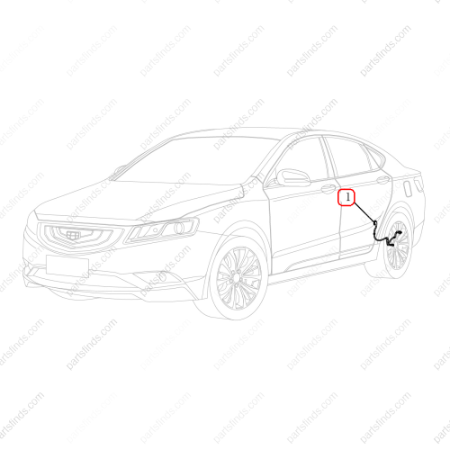 GEELY ABS sensor OEM 7035004100 / 1017032596 FOR  Emgrand GT