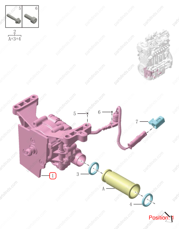 GEELY Oil pump OEM 1050009300 / 5500001289 FOR Tugella