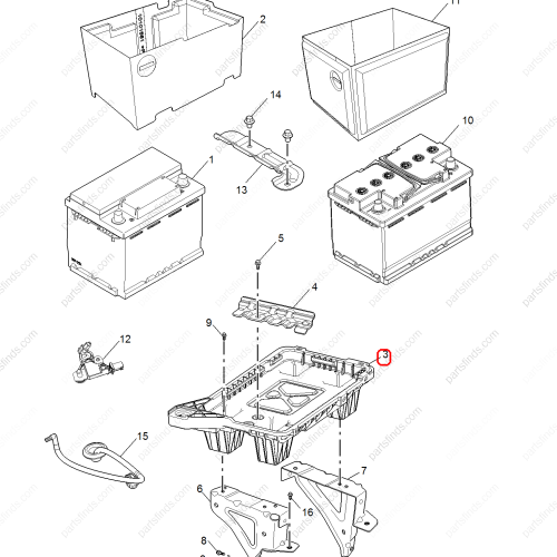 MG Battery base OEM 10014559 FOR  MG HS