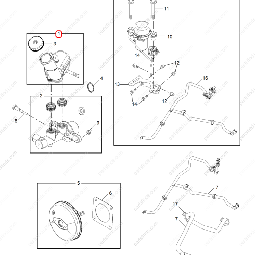 MG Brake fluid reservoir OEM 10030590 FOR  MG350