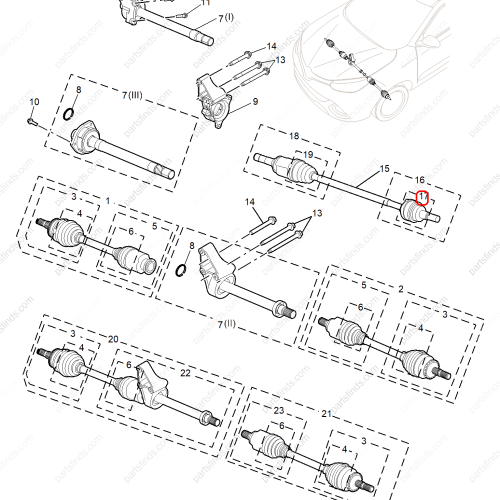 MG Half shaft repair kit OEM 10211913 FOR  MG GS