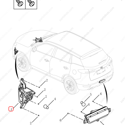 GEELY Front daytime running light OEM 7054002500 / 1017031848 FOR  Emgrand X7 Sport