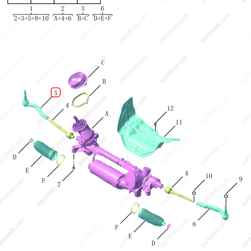 GEELY Tie Rod End OEM 4036055000 / 8889500543 FOR  Tugella