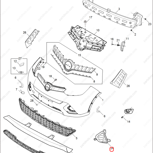 MG Grille Air Intake OEM 10141042 FOR  MG GS