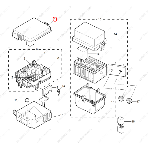 MG Fuse box cover OEM 30038008 FOR  MG350 MG5