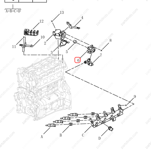 GEELY High pressure fuel pump OEM 2022009900 / 1016058573 FOR  Emgrand X7 Sport