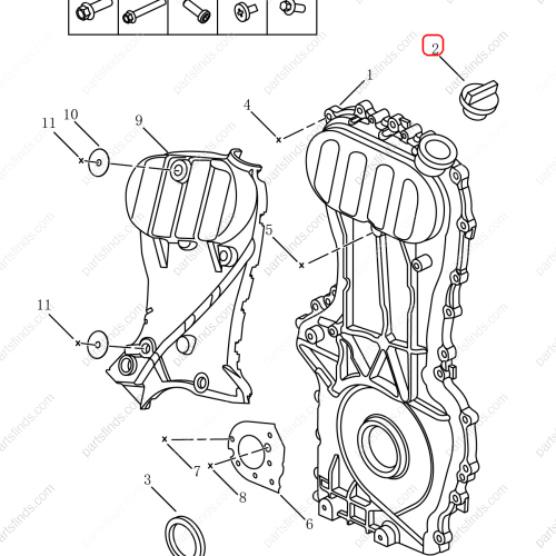 GEELY Oil Filler Cap OEM 1048002600 / 1016054038 FOR  OKAVANGO Emgrand Emgrand X7 Sport GC6