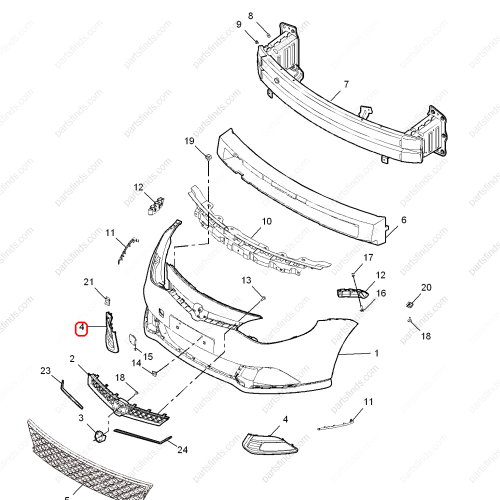 MG Grille Air Intake OEM 10011601 FOR  MG6