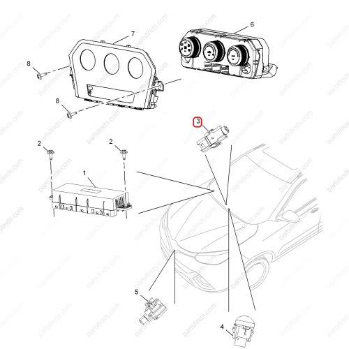 MG Interior temperature sensor OEM 10126713 FOR  MG GS