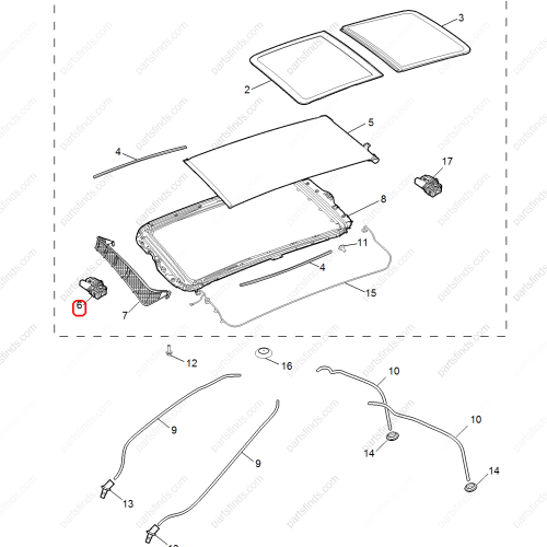 MG Sunroof motor OEM 10874888 FOR  MG HS