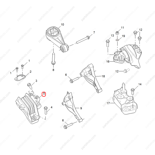 MG Engine mount OEM 10080988 FOR  MG HS