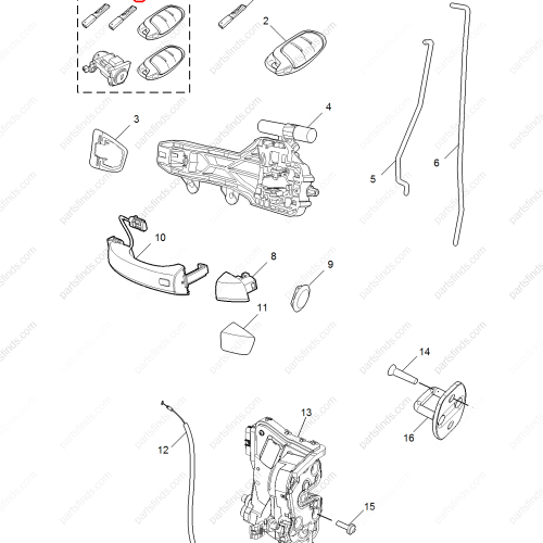 MG Full car lock OEM 10639610WSD FOR  MG HS