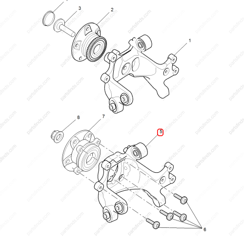 MG Steering Knuckle OEM 10493675 FOR  MG HS