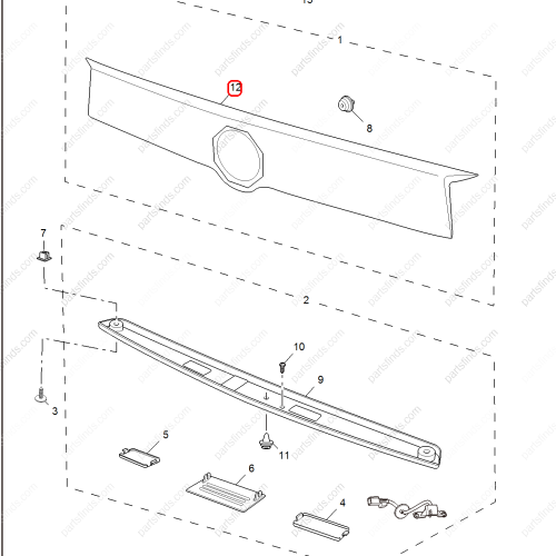 MG Tailgate exterior trim strip OEM 10104172 FOR  MG GS