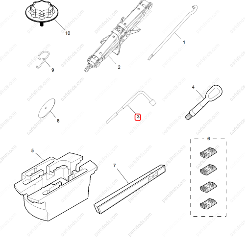 MG Wrench OEM 10003669 FOR  MG550 MG6 MG750