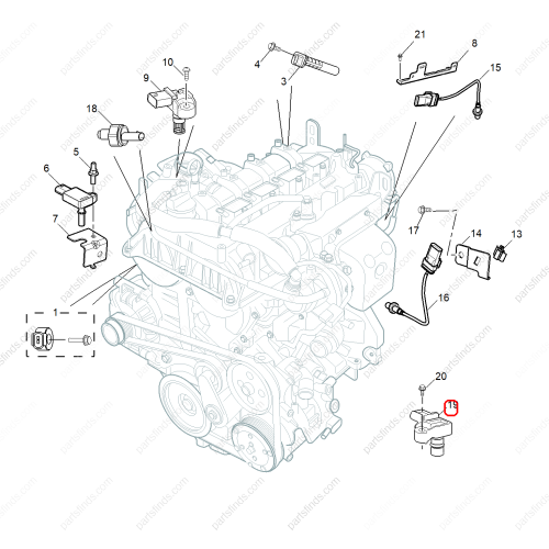 MG Intake air pressure sensor OEM 55573249 FOR  MG ZS MG6 MG HS RX5