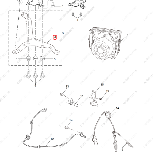 MG ABS pump bracket OEM 11417340 FOR  MG5