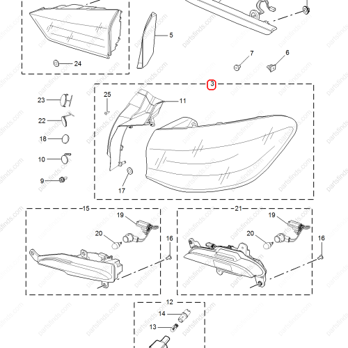 MG Taillight OEM 10823344 FOR  MG HS