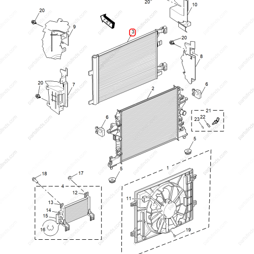 MG Condenser OEM 10769602 FOR  MG5