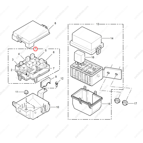 MG Fuse box OEM 10040375 FOR  MG350 MG5