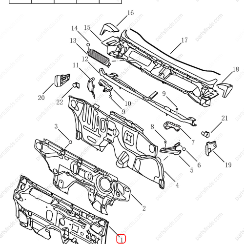 GEELY Firewall insulation cotton OEM 5025008300 / 1018054485 FOR  Emgrand X7 Sport