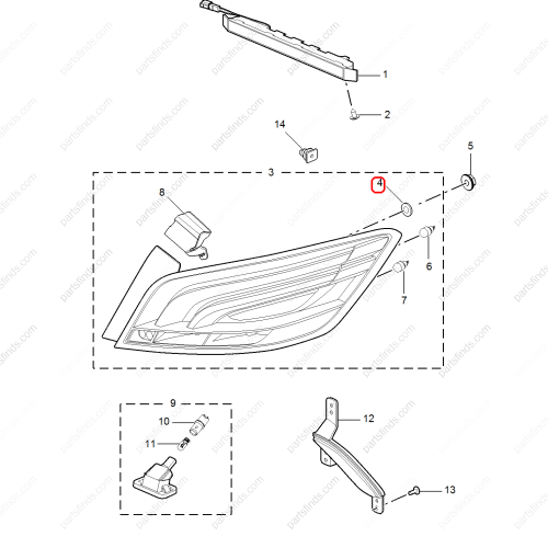 MG Rear taillight gasket OEM 10443325 FOR  MG6