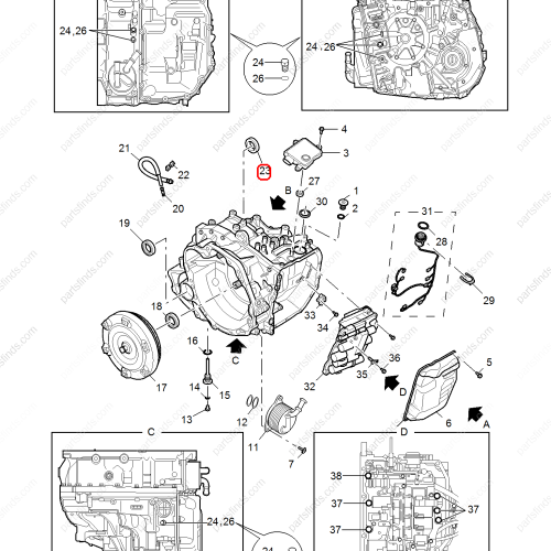 MG Differential Pinion Seal OEM 10431654 FOR  MG ZS