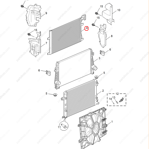 MG Condenser OEM 10769599 FOR  MG6 MG5 MG GT