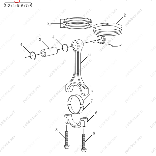 GEELY Connecting rod OEM 1044005300 / 1016050334 FOR  Emgrand GT