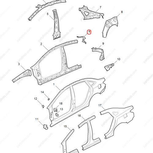 MG Rear taillight sand plate OEM 11012187SEPP FOR  MG6